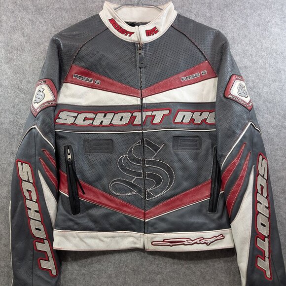 Schott NYC Other - Schott NYC Rose 6 Leather racing leather jacket motorcycle streetwear - Small